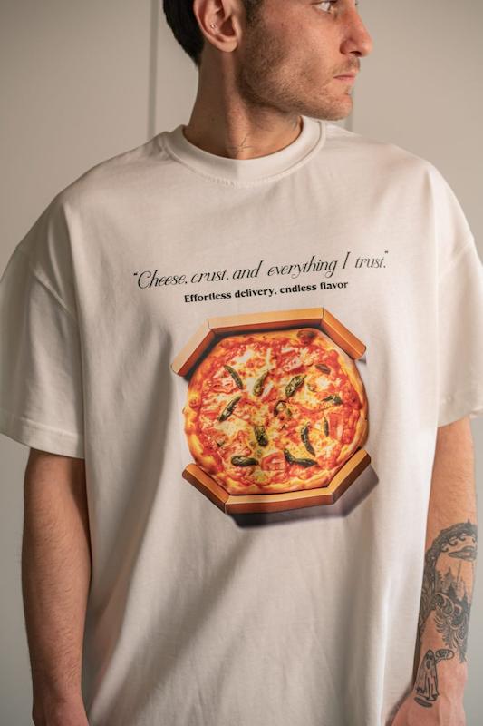 تیشرت PIZZA سفید