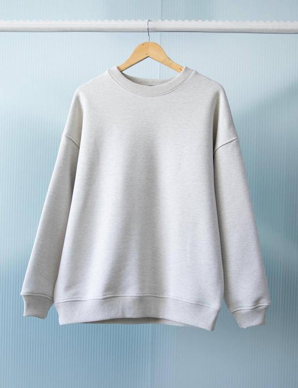 تيشرت آستين بلند يقه گرد كرم روشن