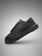 کفش اسپرت ونسی مشکی ساده با کف صاف | کتونی مردانه | Vans