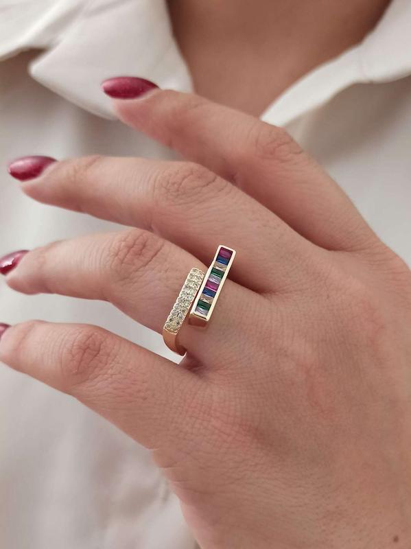  انگشتر دولاین رنگی 