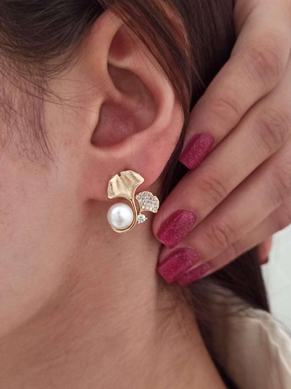 گوشواره گل مروارید 