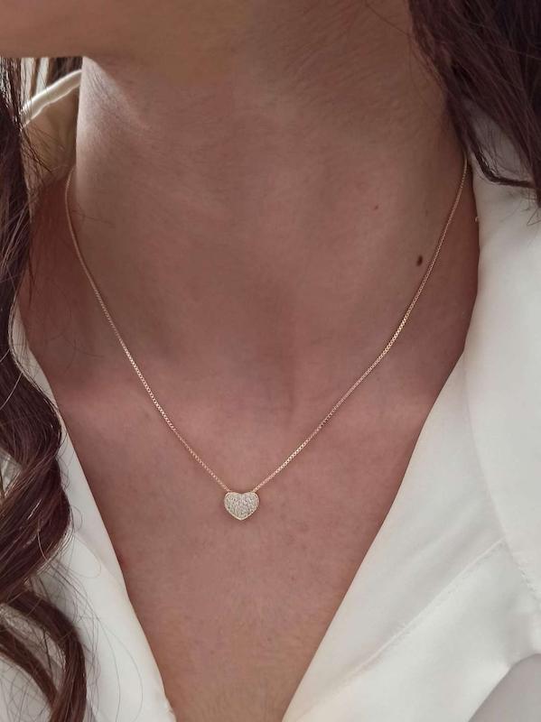 گردنبند قلب دو رو 