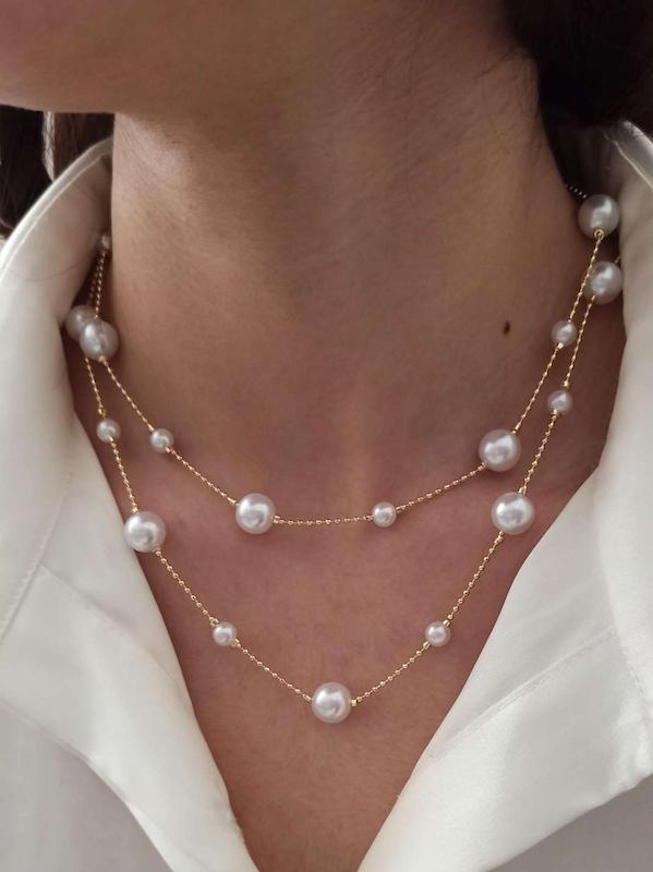 گردنبند رو لباسی مروارید 