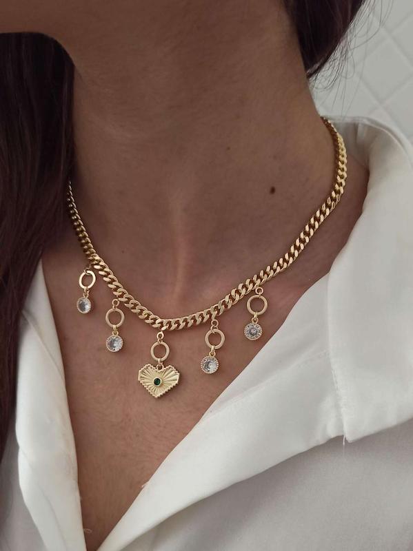 گردنبند قلب آویز 