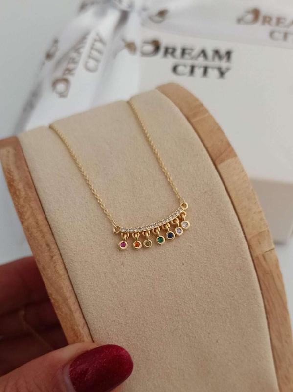 گردنبند مولتی کالر ظریف 