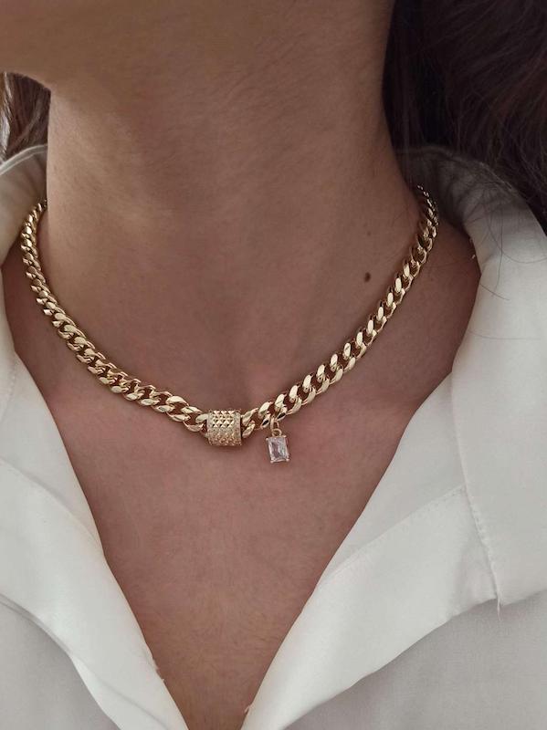 گردنبند کارتیر نگین 