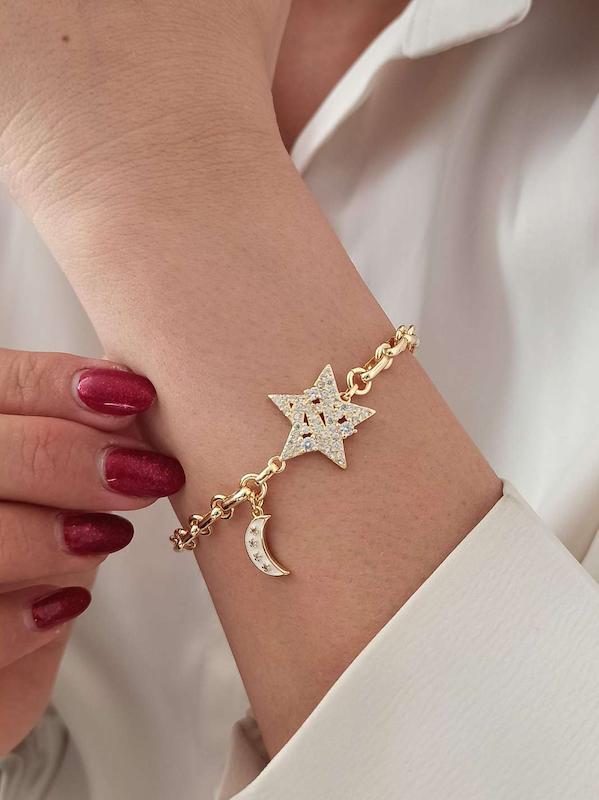 دستبند ماه و ستاره 