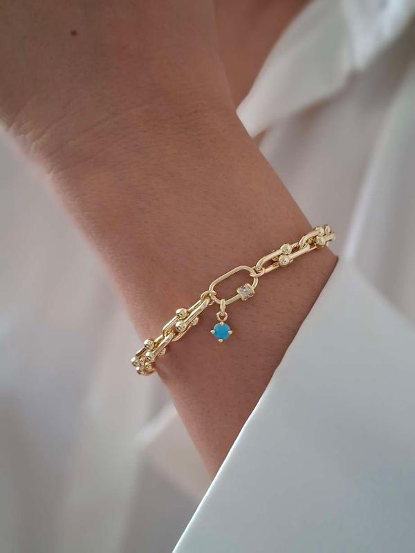 دستبند تیفانی سنگ آبی 