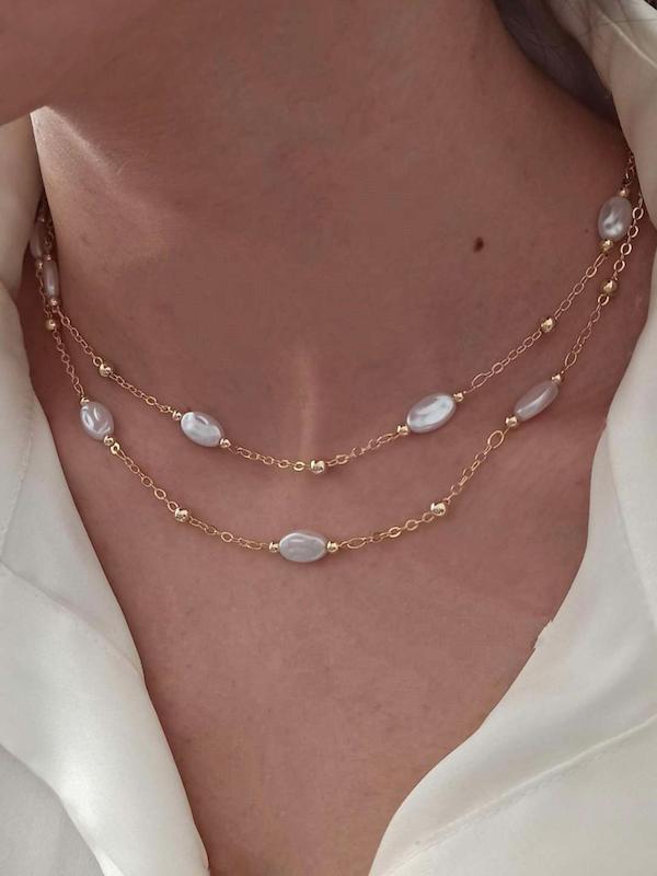 گردنبند رولباسی مروارید 