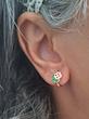 گوشواره حلقه ای گل 