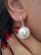گوشواره حلقه ای مرواریدی