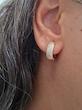 گوشواره حلقه ای فول نگین 