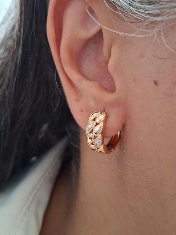 گوشواره حلقه ای گندمی 