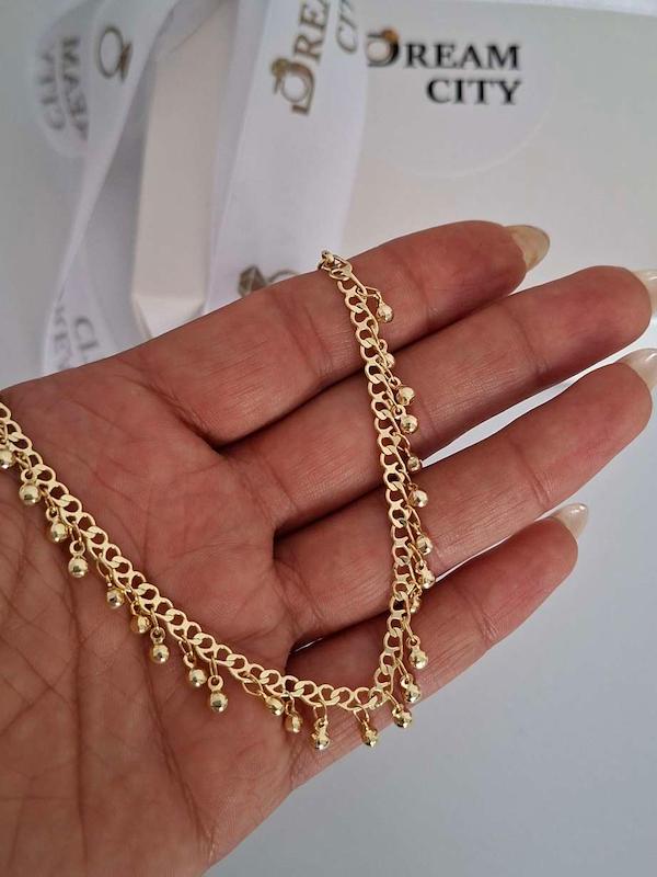 گردنبند گوی آینه 