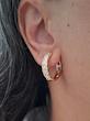 گوشواره حلقه ای نگین 