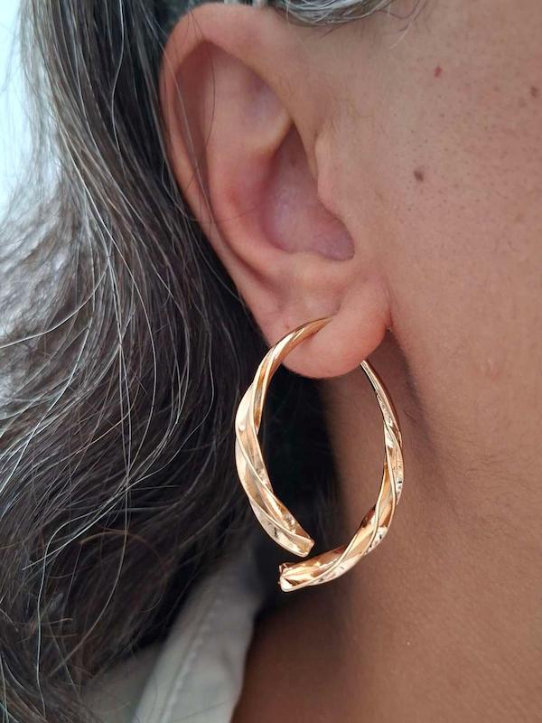 گوشواره آینه ای جدا 