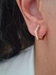 گوشواره حلقه ای نگینی 