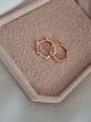 گوشواره حلقه ای نگینی 
