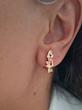 گوشواره حلقه ای گل