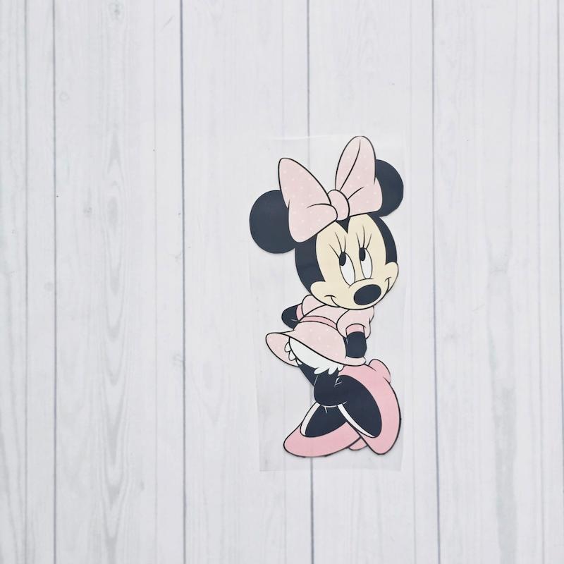 برچسب اتویی حرارتی Mini Mouse صورتی