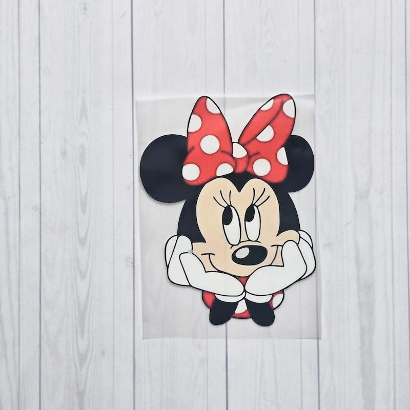 برچسب اتویی حرارتی Mini Mouse قرمز