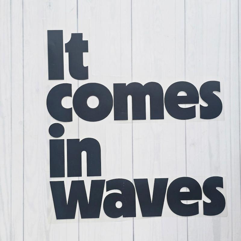 برچسب اتویی حرارتی It comes in waves