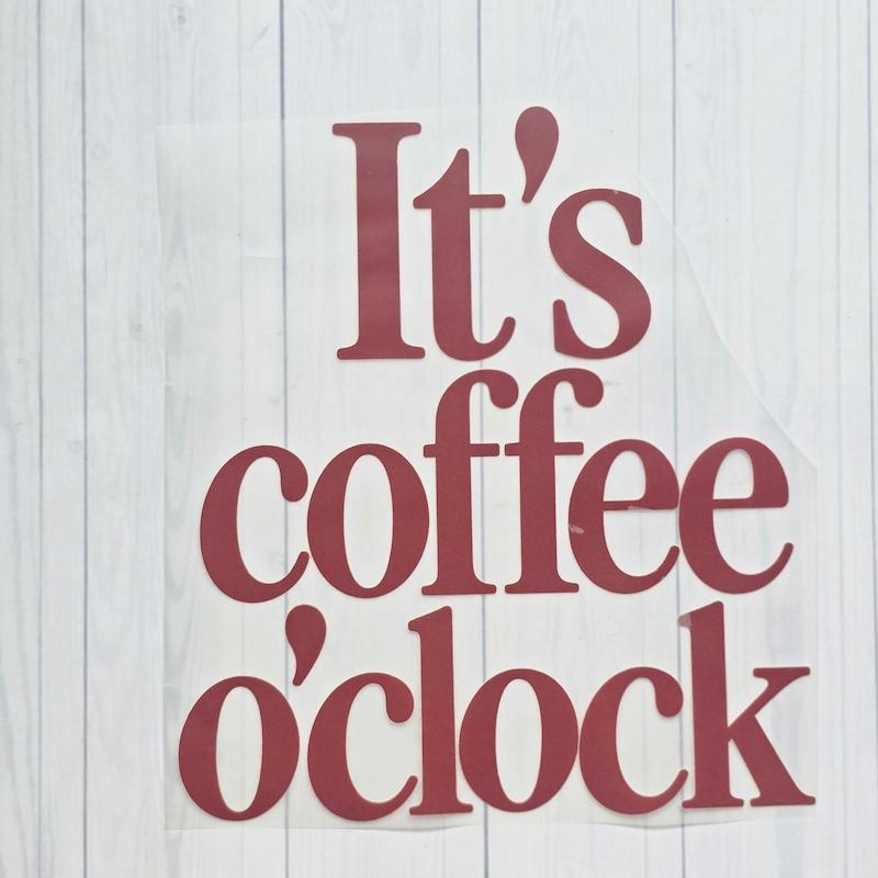 برچسب اتویی حرارتی It's coffee o'clock