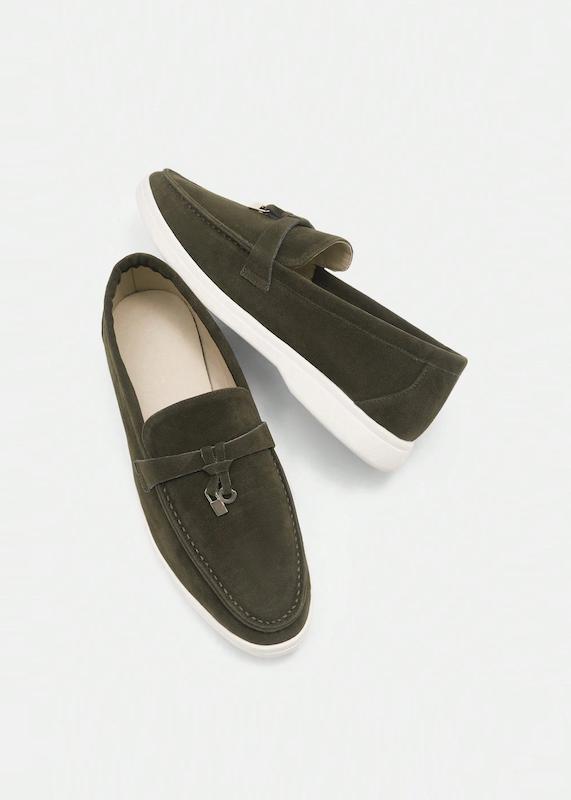 لوفر زنانه سبز یشمی مشابه Loro Piana