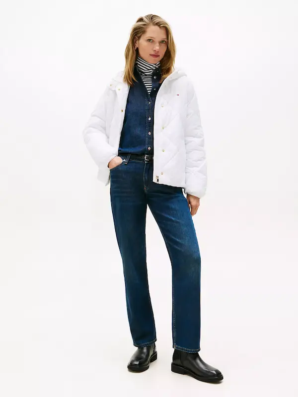 پافر رنگ سفید برند Tommy Hilfiger