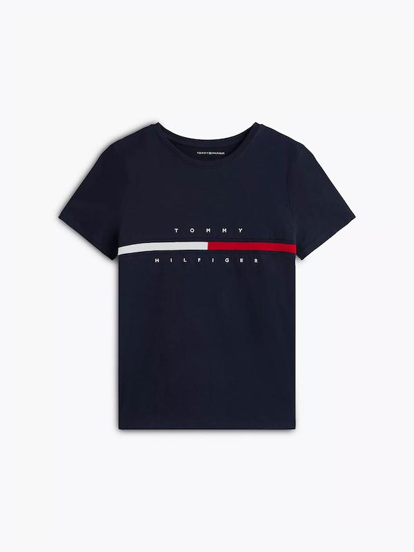تیشرت سورمه ایی زنانه برند Tommy Hilfiger - کد 1090