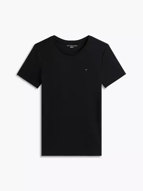 تیشرت مشکی زنانه برند Tommy Hilfiger - کد 1085