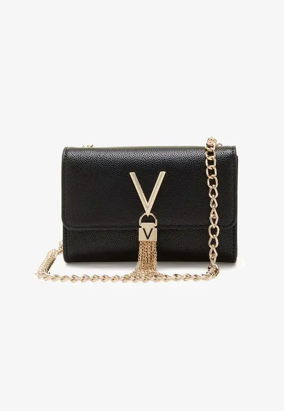 کیف مشکی طلایی Valentino