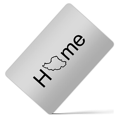 کارت بانکی فلزی طرح Home کد 137