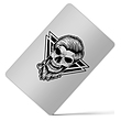 کارت بانکی فلزی طرح Skull کد 140