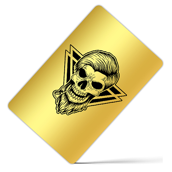 کارت بانکی فلزی طرح Skull کد 140