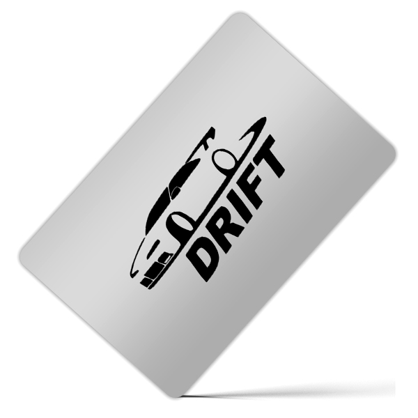 کارت بانکی فلزی طرح Drift کد 152