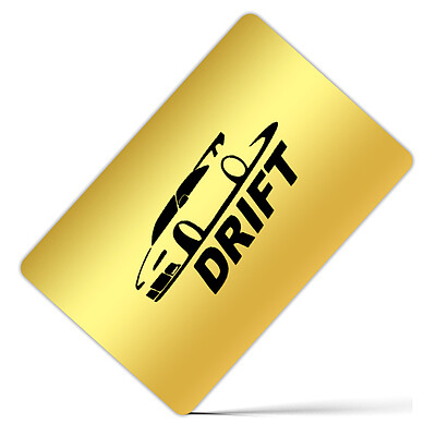 کارت بانکی فلزی طرح Drift کد 152