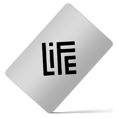 کارت بانکی فلزی طرح Life کد 154