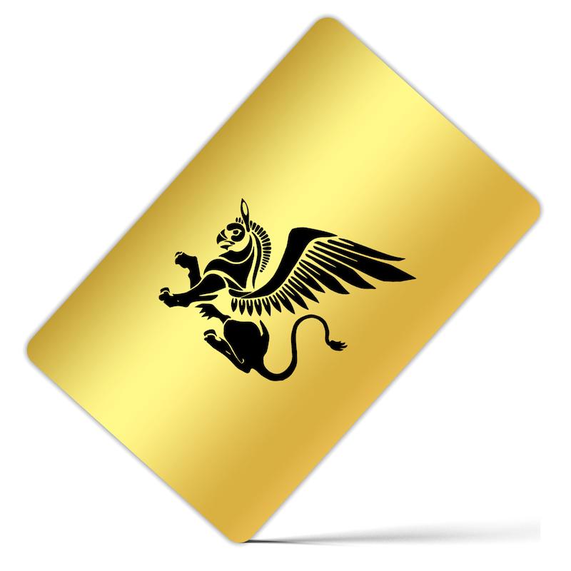 کارت بانکی فلزی طرح Griffin کد 186