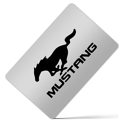 کارت بانکی فلزی طرح Mustang کد 203