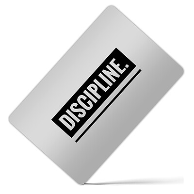 کارت بانکی فلزی طرح discipline کد 208