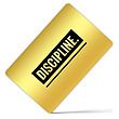 کارت بانکی فلزی طرح discipline کد 208