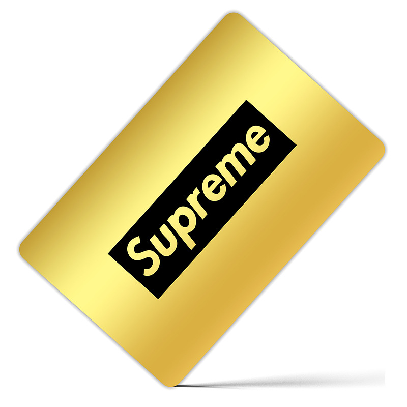 کارت بانکی فلزی طرح Supreme کد 209