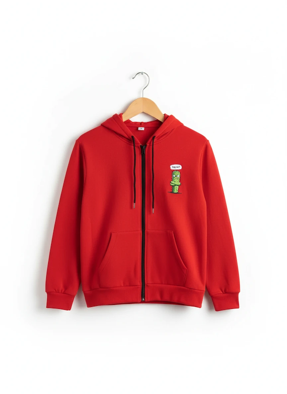 سویشرت چاپی قرمز