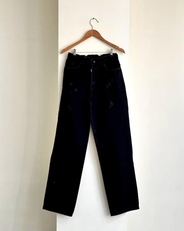 شلوار نیم بگ ذغالی