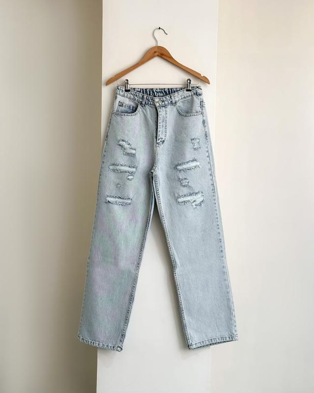 شلوار نیم بگ زاپ دار