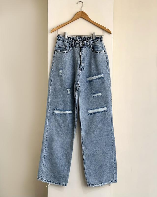 شلوار نیم بگ زاپ دار