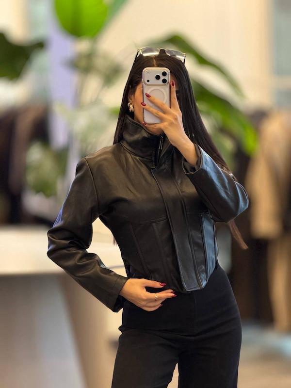 جکت چرم دخترانه