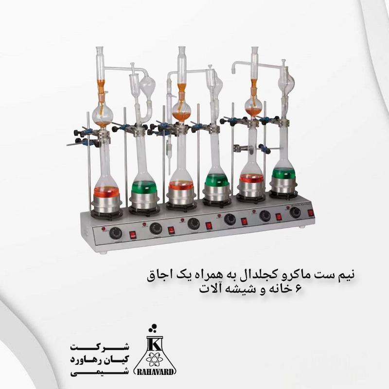 نیم ست ماکرو کجلدال به همراه یک اجاق ۶ خانه و شیشه آلات 