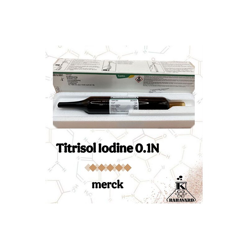 نام : تیترازول ید ۰.۱ نرمال  Titrisol Iodine 0.1N